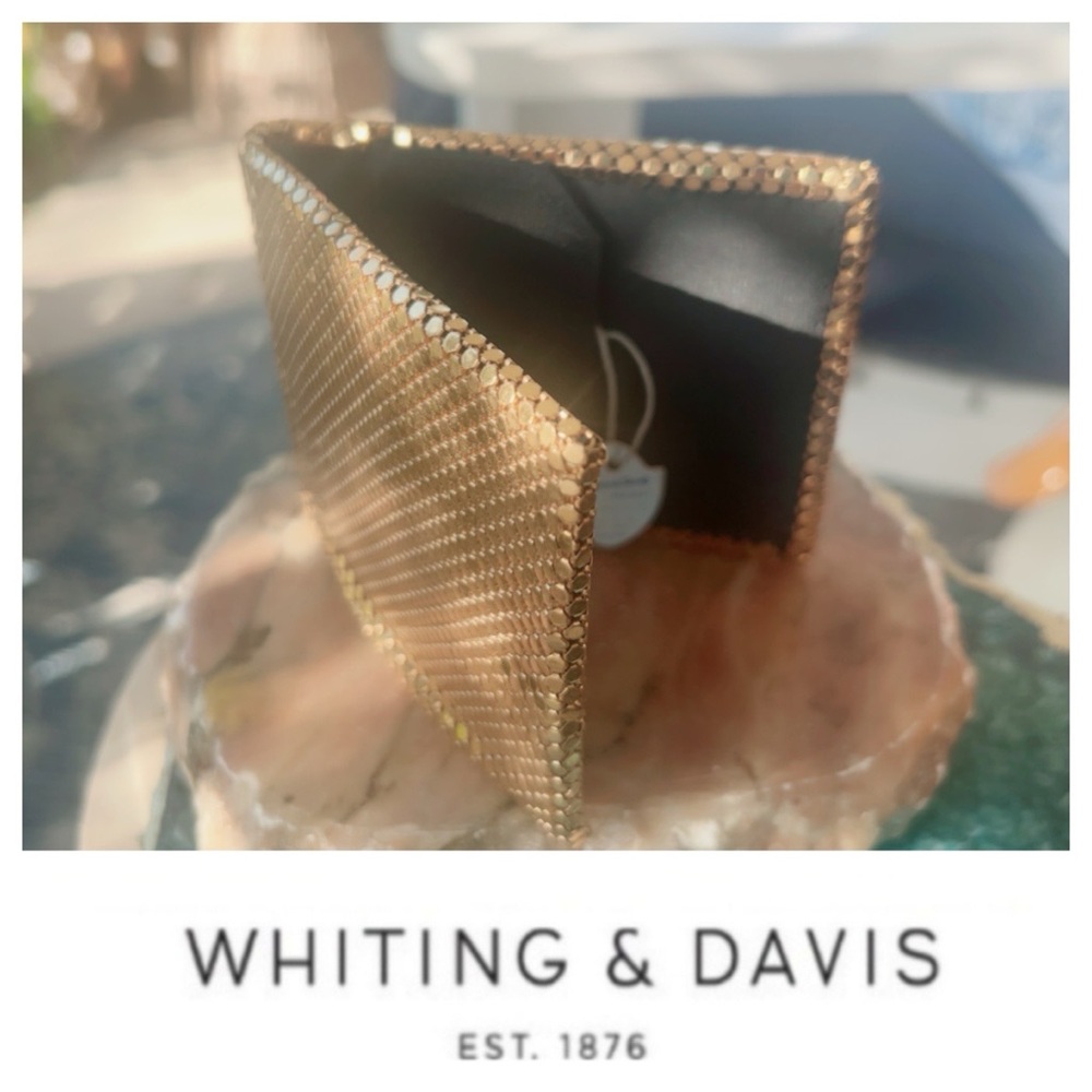 Vintage Gold Metal Mesh Bifold Wallet
